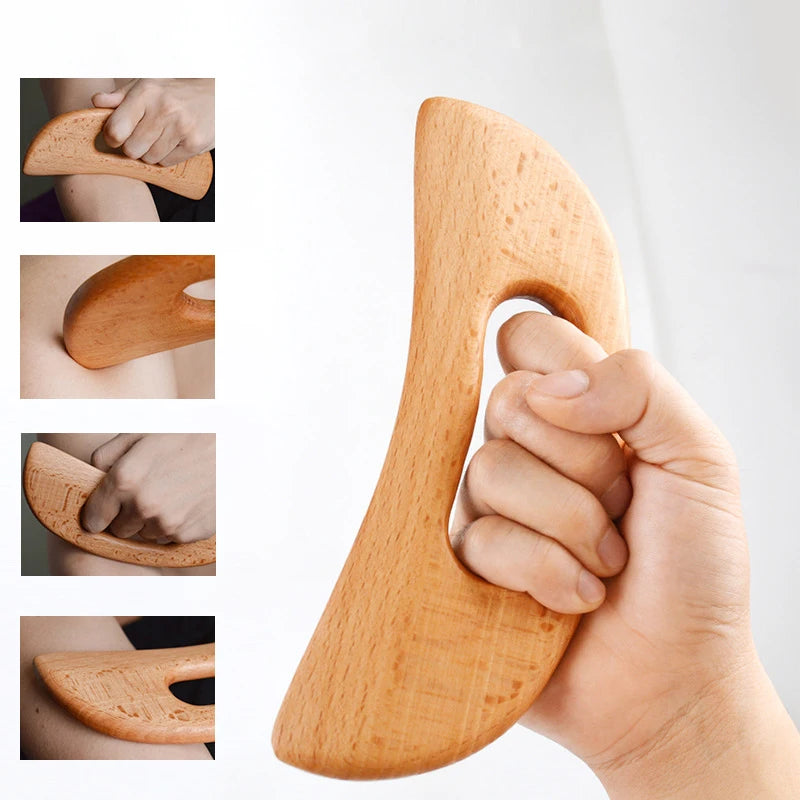 JAMova Wooden Gua Sha Tool Scraping Board Massage Tool Slimming Guasha Massage Board Gua Sha Scraper Body Massage Therapy Tool