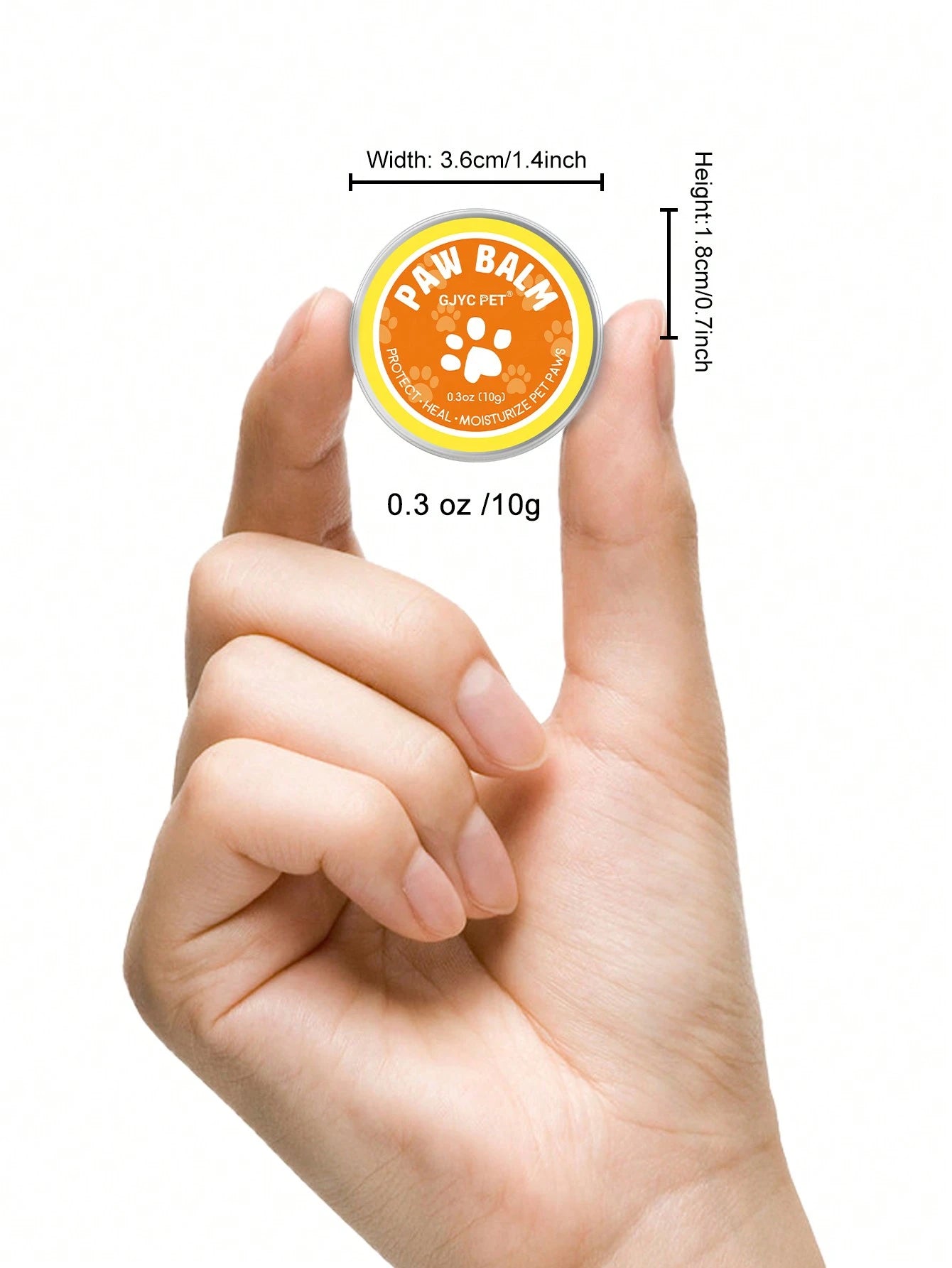 JAMnova GJYC PET Pet Foot Care - Naturally Gentle Formula to Soften and Revitalize Paw Pads - an Ultimate Experience for Paw Renewal, 0.3 Oz (10G)