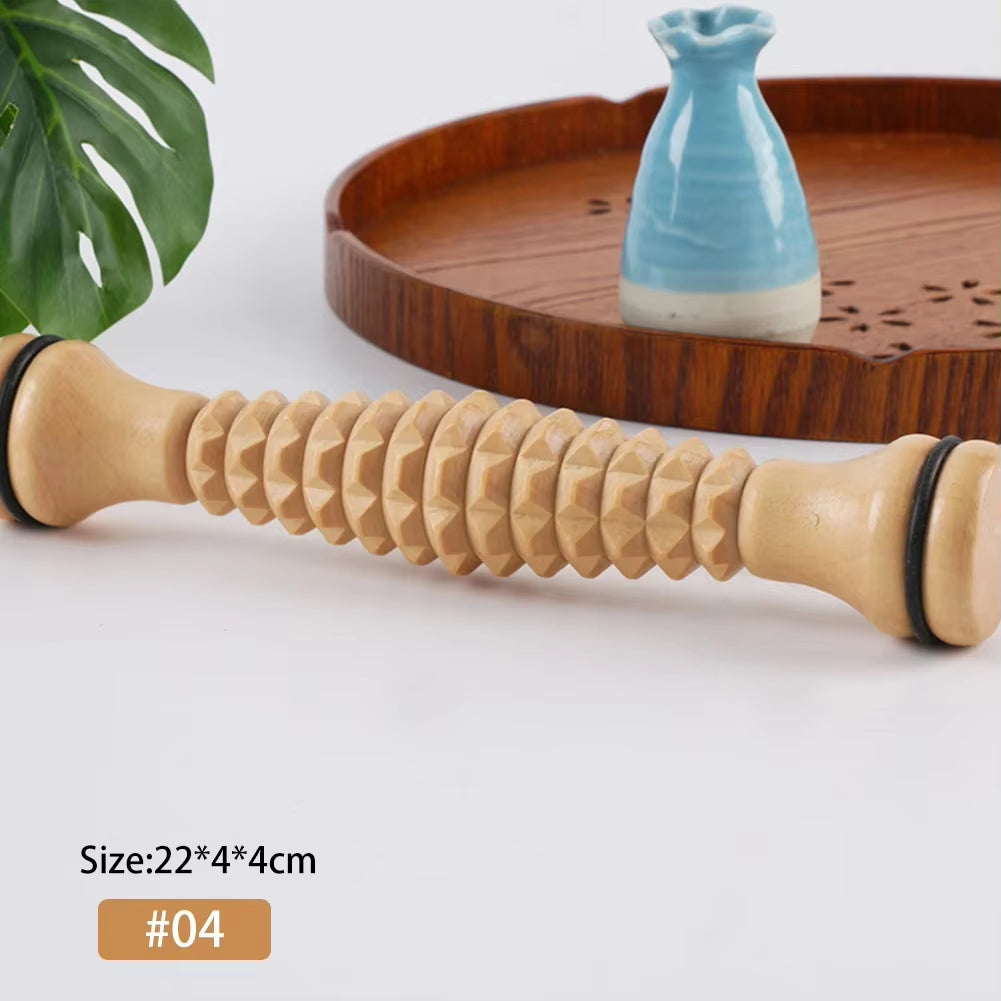 JAMova Foot Massage Relieve Stress Wood Foot Massage Roller for Plantar Fasciitis Relief Deep Tissue Massage Tool Stress Relief