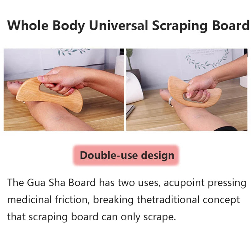 JAMova Wooden Gua Sha Tool Scraping Board Massage Tool Slimming Guasha Massage Board Gua Sha Scraper Body Massage Therapy Tool