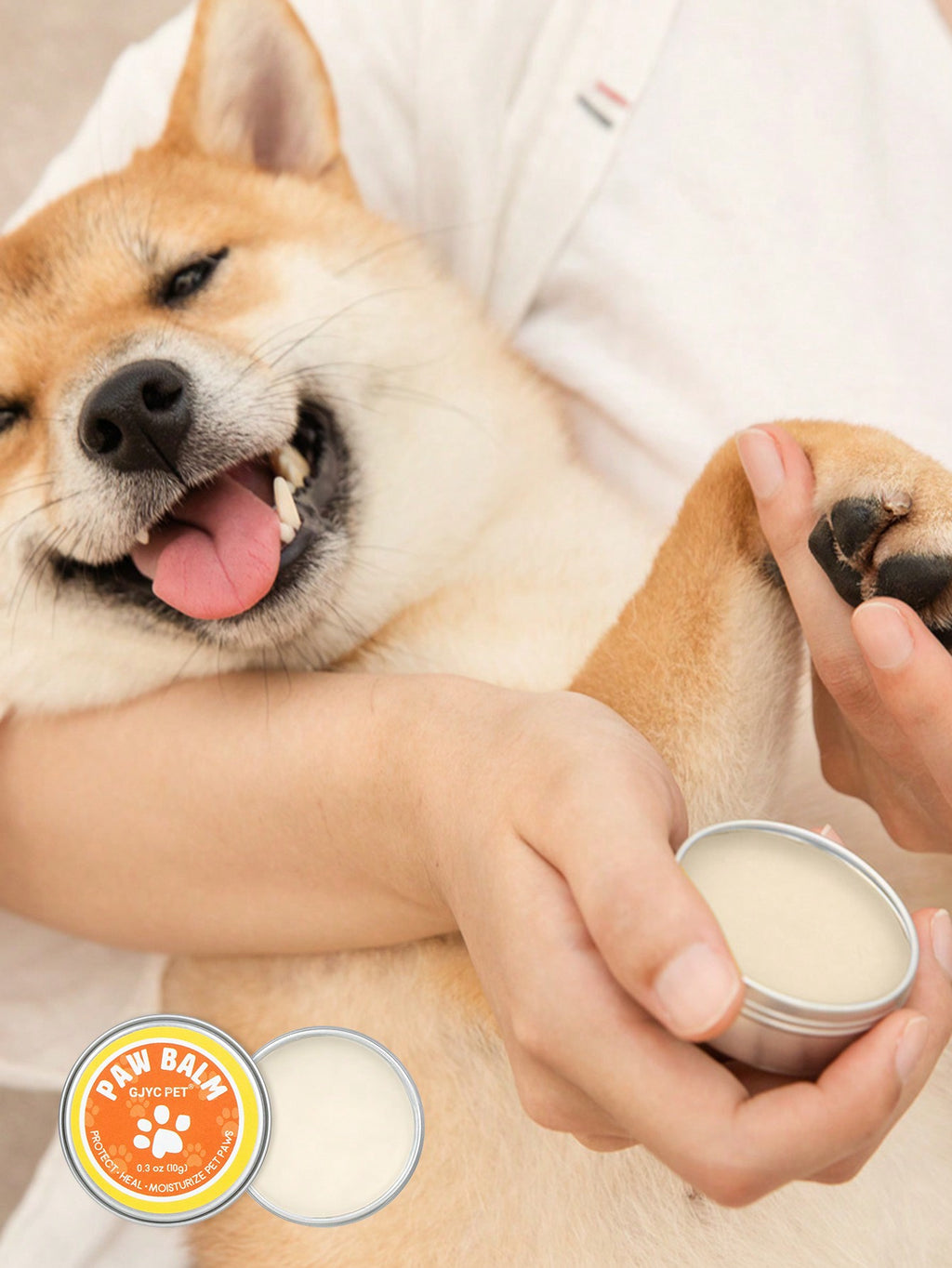 JAMnova GJYC PET Pet Foot Care - Naturally Gentle Formula to Soften and Revitalize Paw Pads - an Ultimate Experience for Paw Renewal, 0.3 Oz (10G)