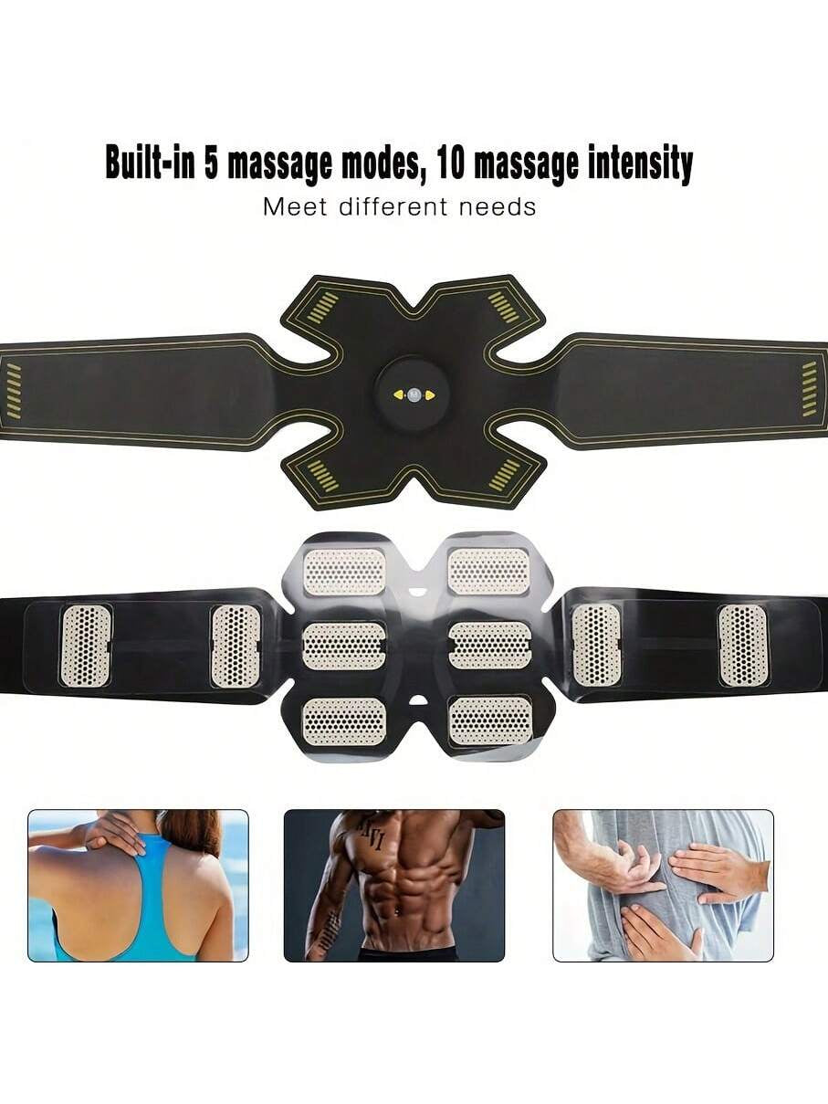 JAMova  Fitness Belt, Abdominal Belt Abdominal Massager Training Muscle Abdominal Massager Lazy Belt Abdominal Equipment Sports Fitness Equipment