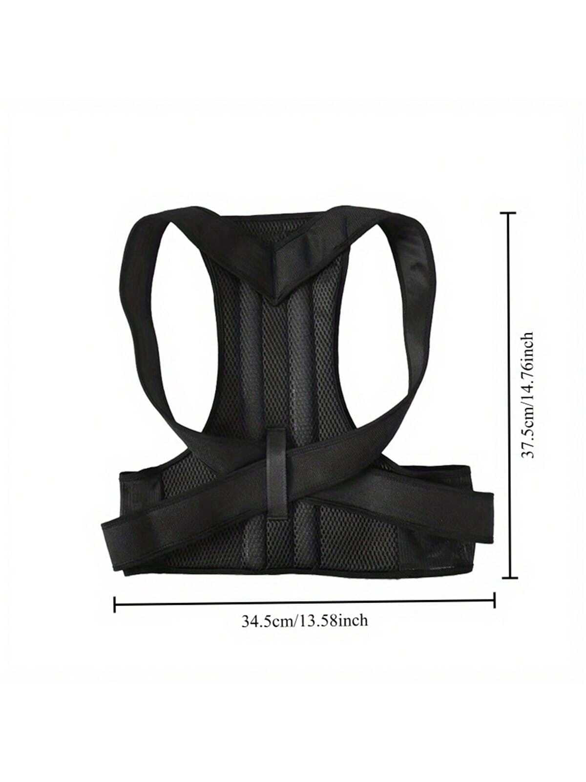 JAMova 1Pc Male and Female Posture Corrector, Adjustable and Comfortable Back Support, Supports Spine, Back, Neck, Collarbone and Shoulder Correctors, Improves Posture
