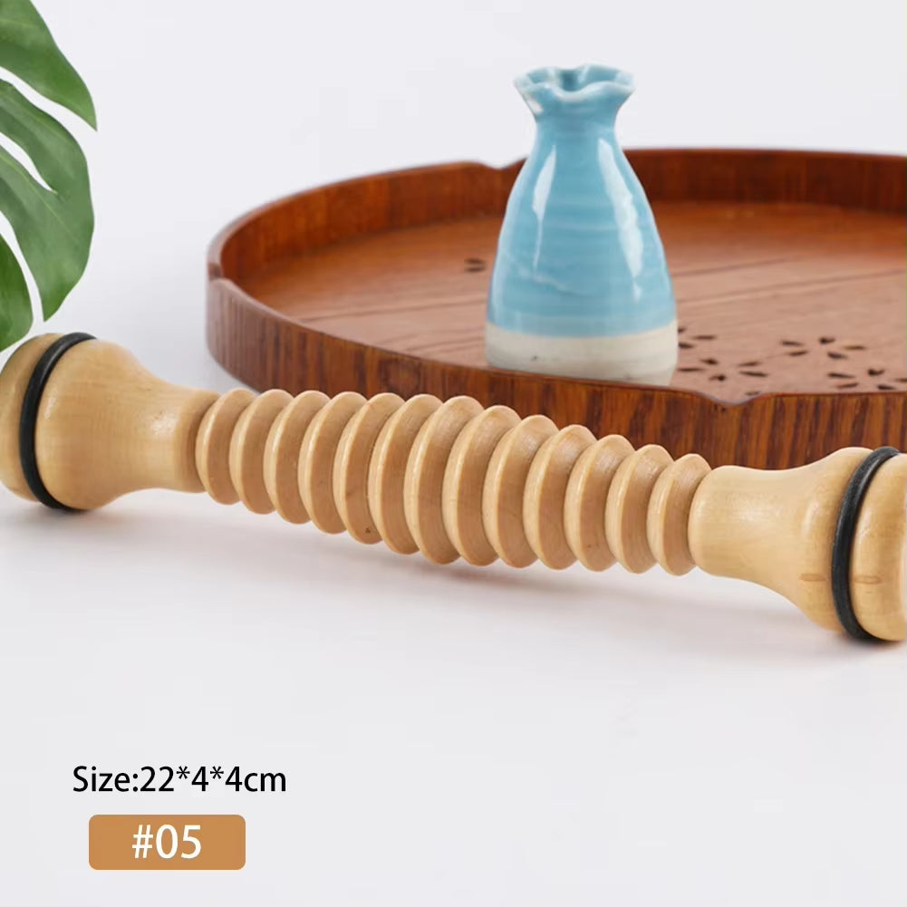 JAMova Foot Massage Relieve Stress Wood Foot Massage Roller for Plantar Fasciitis Relief Deep Tissue Massage Tool Stress Relief
