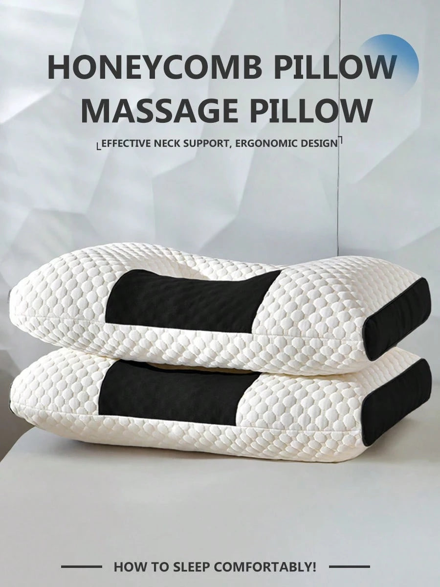 JAMova 1Pcs Pillows, Bedding, Soft and Comfortable Pillows for Bed, Christmas Decorations, Help Sleep, Honeycomb Shape Massage Pillows, Dorm Room Essentials College, Halloween Decor, Halloween Gift, Washable Pillows Core