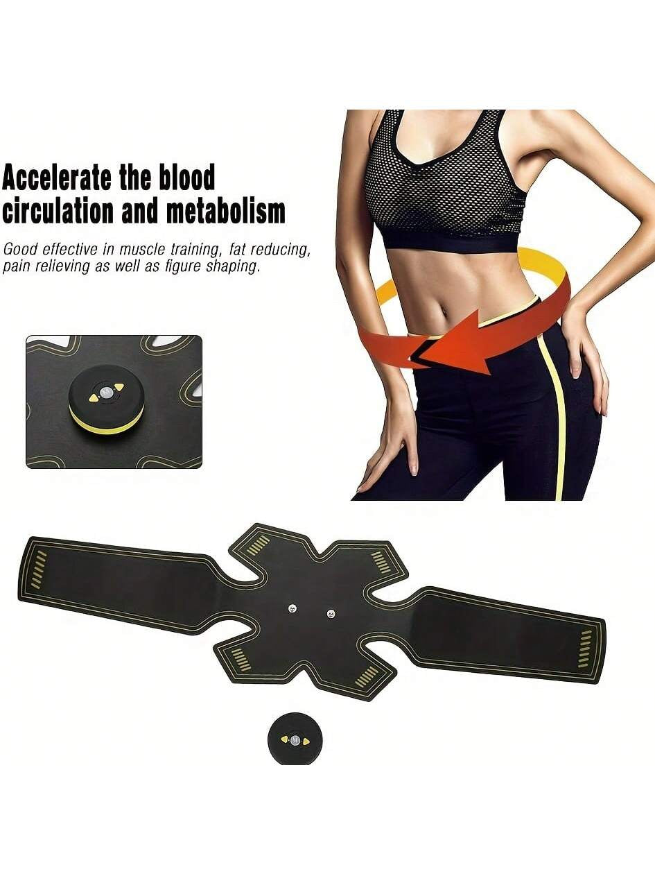 JAMova  Fitness Belt, Abdominal Belt Abdominal Massager Training Muscle Abdominal Massager Lazy Belt Abdominal Equipment Sports Fitness Equipment