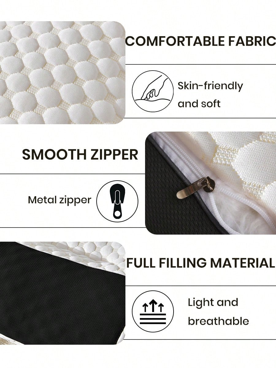 JAMova 1Pcs Pillows, Bedding, Soft and Comfortable Pillows for Bed, Christmas Decorations, Help Sleep, Honeycomb Shape Massage Pillows, Dorm Room Essentials College, Halloween Decor, Halloween Gift, Washable Pillows Core