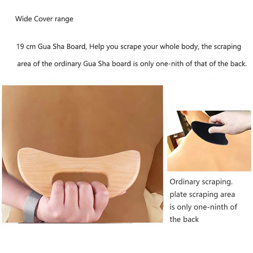 JAMova Wooden Gua Sha Tool Scraping Board Massage Tool Slimming Guasha Massage Board Gua Sha Scraper Body Massage Therapy Tool