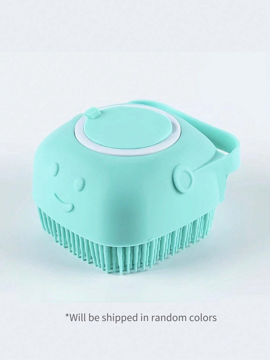 JAMova Pet Shampoo Brush, Silicone Massage Rubber Bath Comb with Shampoo Dispenser, for Dogs and Cats Grooming Tool, Random Color Delivery