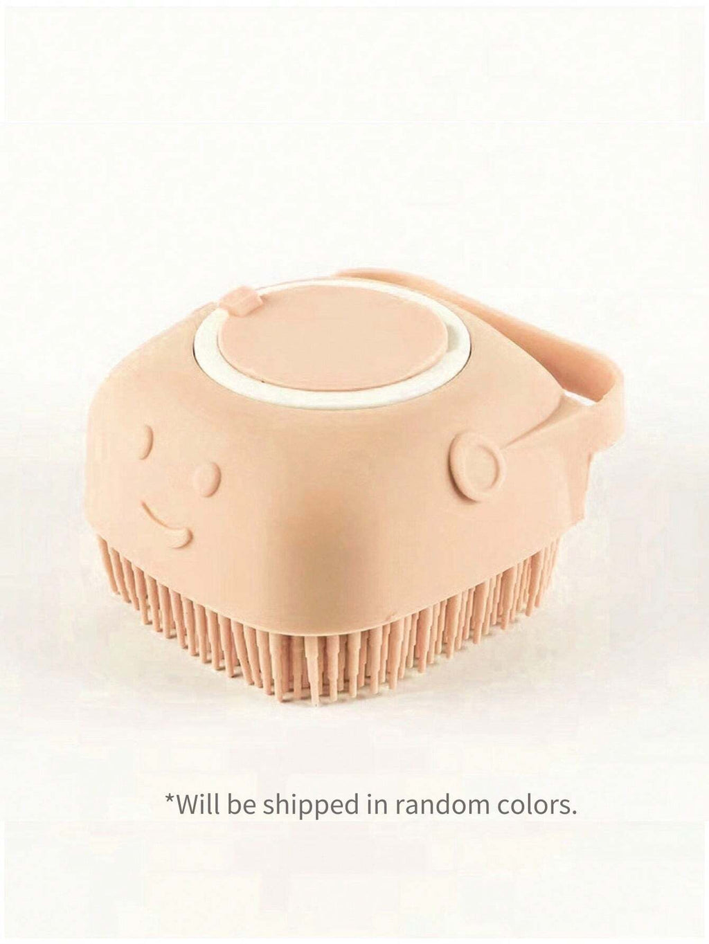 JAMova Pet Shampoo Brush, Silicone Massage Rubber Bath Comb with Shampoo Dispenser, for Dogs and Cats Grooming Tool, Random Color Delivery