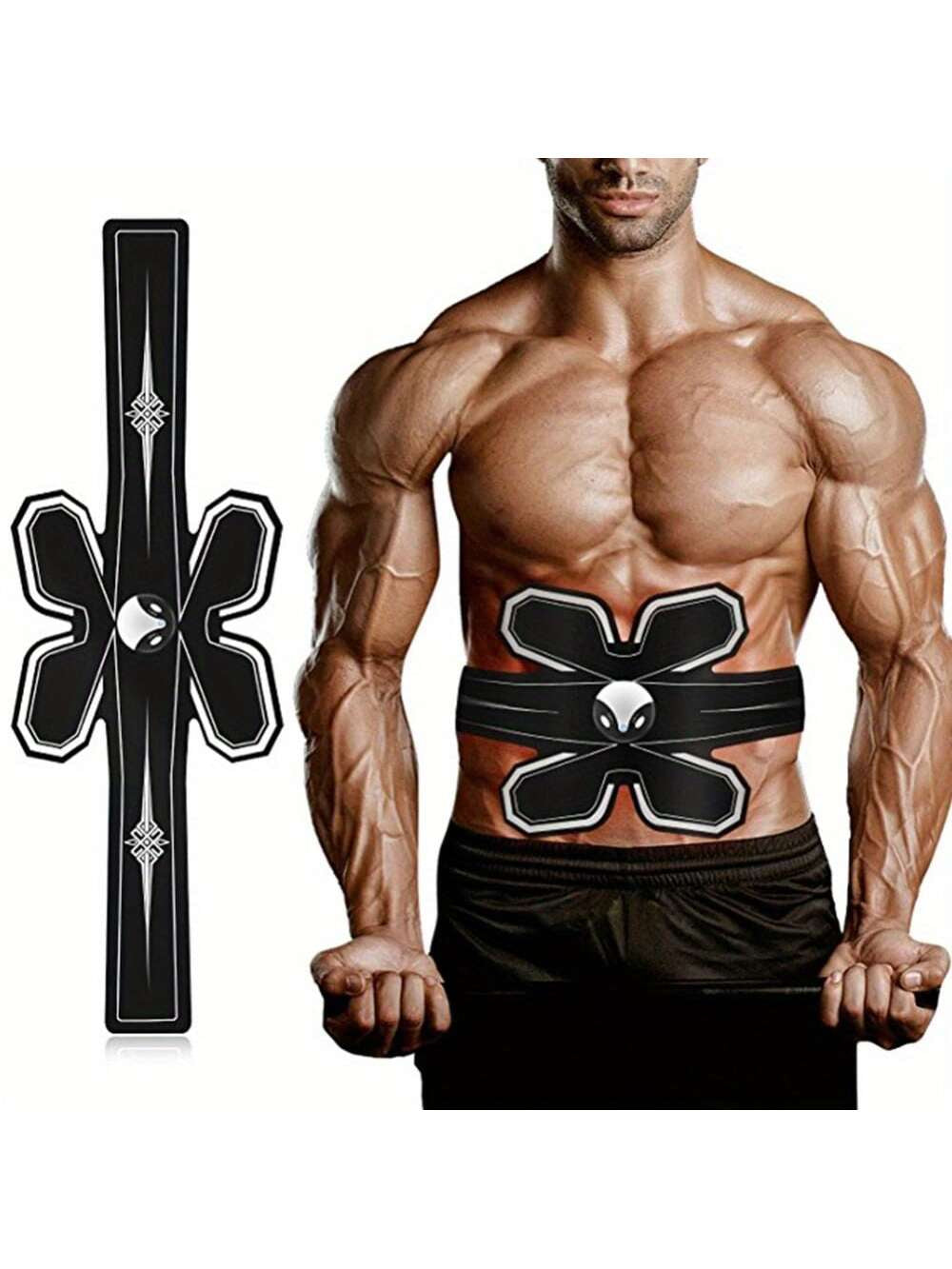 JAMova  Fitness Belt, Abdominal Belt Abdominal Massager Training Muscle Abdominal Massager Lazy Belt Abdominal Equipment Sports Fitness Equipment